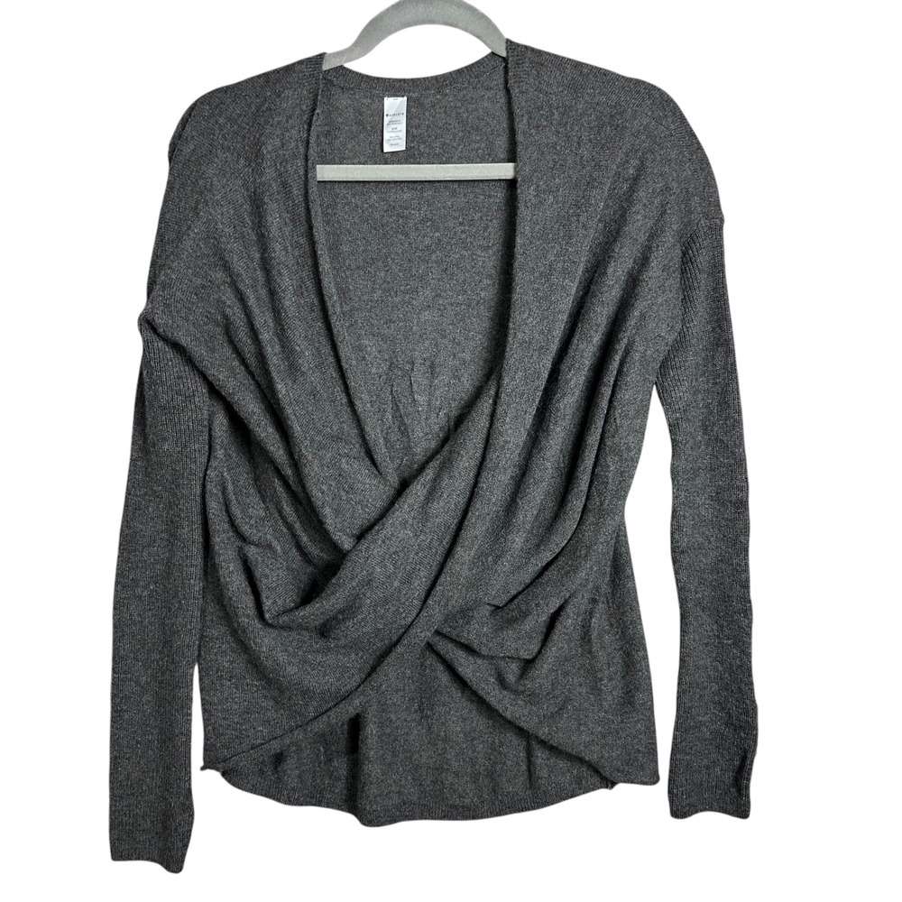 Athleta Twist Front Sweater Wool Cashmere balletcore active athleisure dance